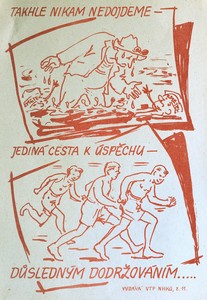 Dobové propagační materiály z nástěnek