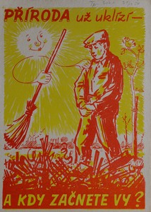 Dobové propagační materiály z nástěnek