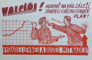 Dobové propagační materiály z nástěnek.